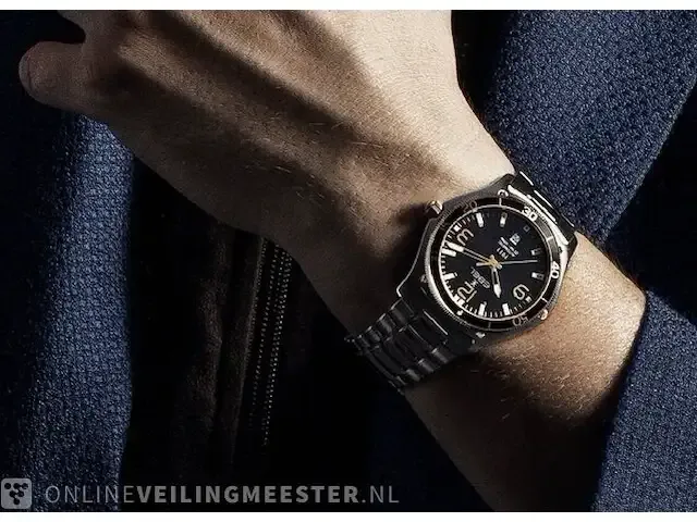 1 horloge - ebel gent diver 1911 automatic nieuw in doos - afbeelding 4 van  4