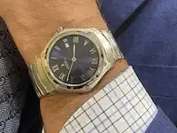 1 horloge - ebel sport classic staal met blauwe wijzerplaat - nieuw - afbeelding 3 van  4