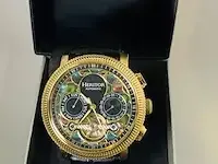 1 horloge - heritor aura automatic deco skeleton - afbeelding 1 van  10