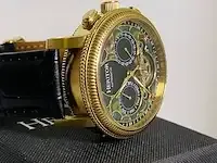 1 horloge - heritor aura automatic deco skeleton - afbeelding 8 van  10