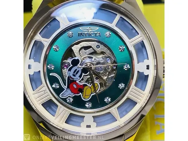 1 horloge - invicta mickey mouse ice skeleton limited nieuw - afbeelding 1 van  8