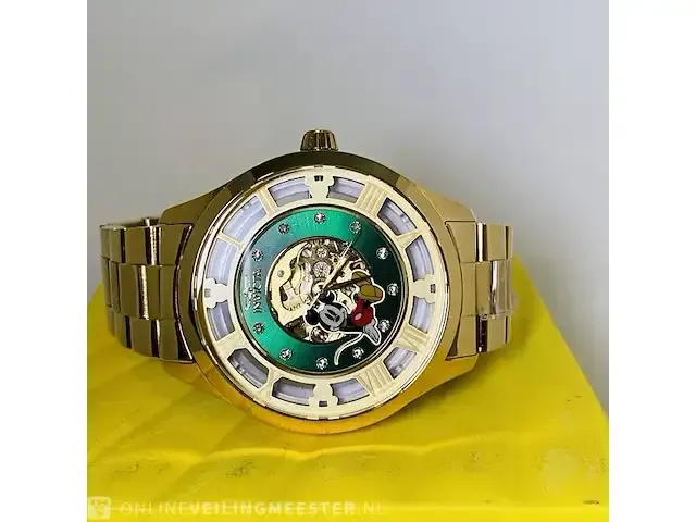 1 horloge - invicta mickey mouse ice skeleton limited nieuw - afbeelding 3 van  8