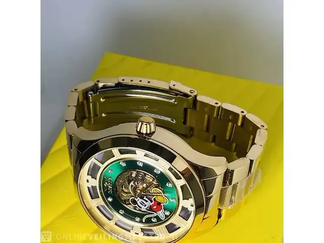 1 horloge - invicta mickey mouse ice skeleton limited nieuw - afbeelding 4 van  8