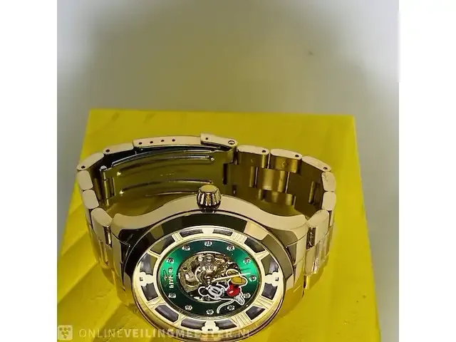 1 horloge - invicta mickey mouse ice skeleton limited nieuw - afbeelding 8 van  8