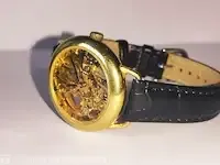 1 horloge - julien le roy - skeleton - mechanisch horloge - afbeelding 4 van  8