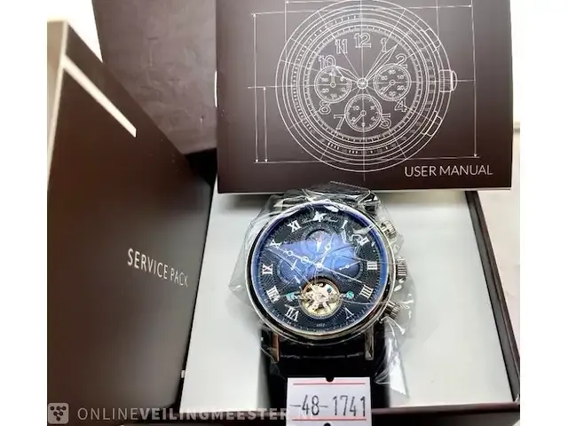 1 horloge - lucien piccard - automaat - afbeelding 1 van  9