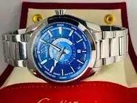 1 jacob zech horloge worldtimer zwitsers uurwerk - afbeelding 1 van  9
