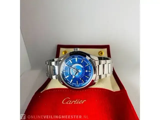 1 jacob zech horloge worldtimer zwitsers uurwerk - afbeelding 2 van  9