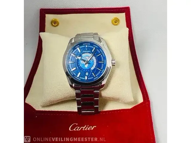 1 jacob zech horloge worldtimer zwitsers uurwerk - afbeelding 7 van  9