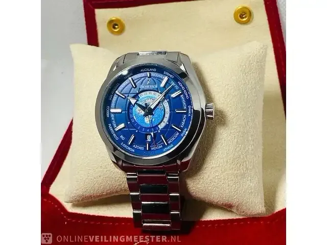 1 jacob zech horloge worldtimer zwitsers uurwerk - afbeelding 8 van  9