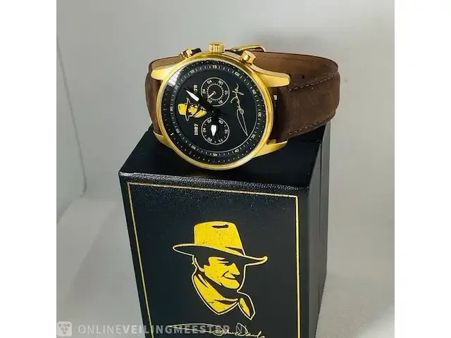 1 john wayne gouden chronograaf collector's editie - afbeelding 1 van  6