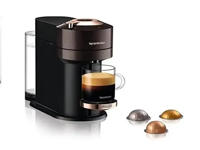 1 koffie- en espressomachine met wifi - nespresso de'longhi vertuo next env120.bw nespresso - afbeelding 1 van  6
