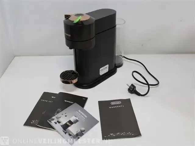 1 koffie- en espressomachine met wifi - nespresso de'longhi vertuo next env120.bw nespresso - afbeelding 5 van  6