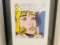 1 lithograaf - roy lichtenstein 'the melody' - afbeelding 2 van  5
