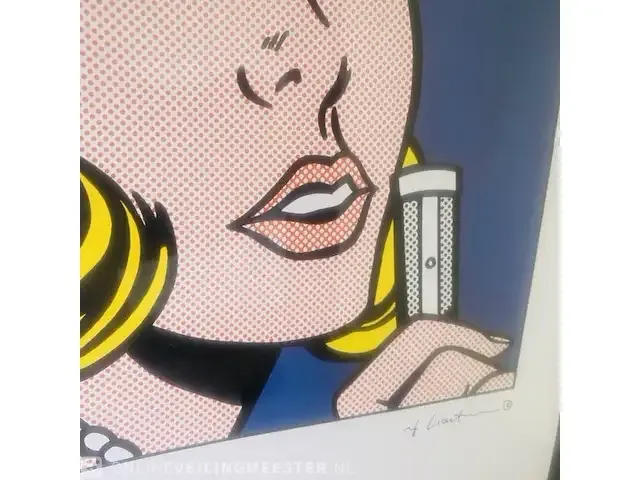 1 lithograaf - roy lichtenstein 'the melody' - afbeelding 4 van  5
