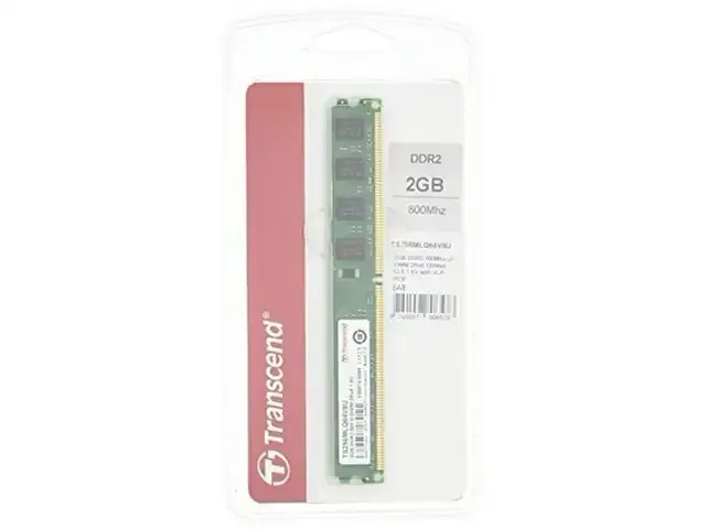 1 mem/2gb ddr2 800 dimm transcend - afbeelding 2 van  3