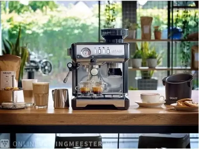 1 milegra espressomachine met ingebouwde molen - graef graef - afbeelding 1 van  6