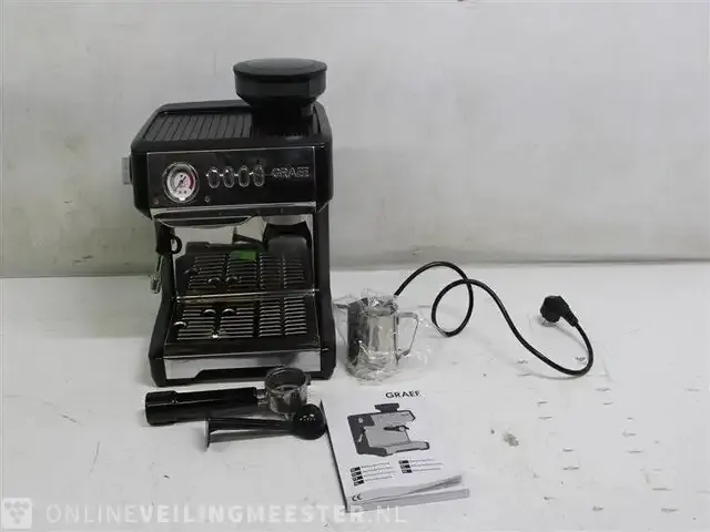 1 milegra espressomachine met ingebouwde molen - graef graef - afbeelding 5 van  6