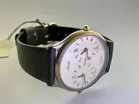 1 monté twin quartz horloge - luxe juwelier's dresswatch - afbeelding 2 van  7