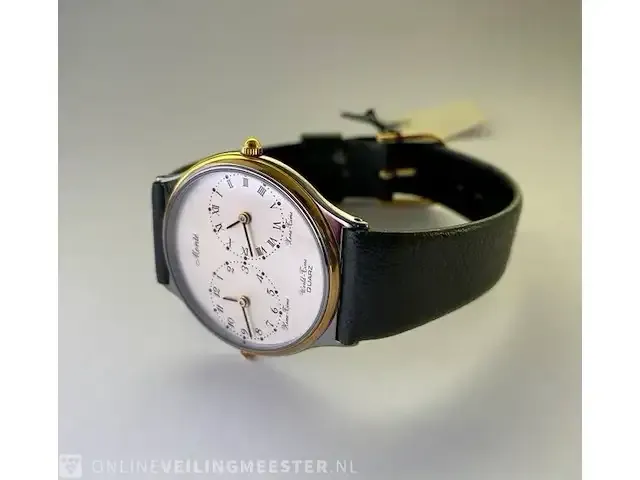 1 monté twin quartz horloge - luxe juwelier's dresswatch - afbeelding 3 van  7