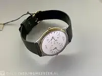 1 monté twin quartz horloge - luxe juwelier's dresswatch - afbeelding 4 van  7