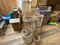 1 partij rotan windlichten gusta - afbeelding 3 van  3