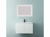 1-persoons badkamermeubel 80 cm wit - incl. kraan - afbeelding 1 van  1