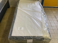 1 persoons boxspring 80 x 200cm zwart - afbeelding 1 van  1