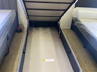 1 persoons opberg boxspring 90 x 200cm antraciet chestybed - afbeelding 2 van  2