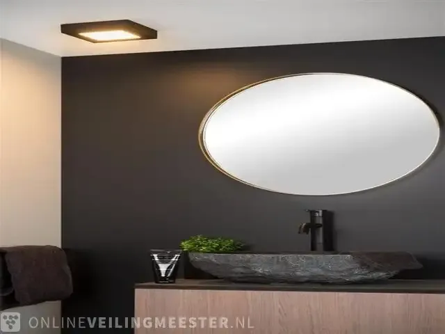 1 plafondlamp badkamer - led dimbaar - lucide brice-led lucide - afbeelding 1 van  4