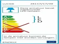 1 plafondlamp badkamer - led dimbaar - lucide brice-led lucide - afbeelding 3 van  4