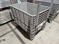 1 plastic rolcontainer op wielen 116 x 77,1 x 94,1 cm - afbeelding 1 van  2