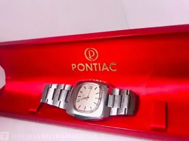 1 pontiac memomatic *** automatisch tank horloge - afbeelding 2 van  10