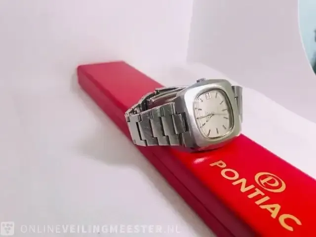 1 pontiac memomatic *** automatisch tank horloge - afbeelding 3 van  10