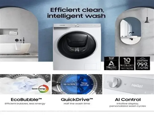 1 quickdrive - serie 7000 - was-droogcombinatie - samsung wd90t754abt samsung - afbeelding 3 van  8