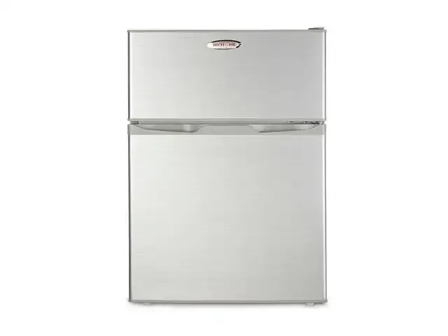 1 richome bcd-95 combi koelkast - efficiënt koelen en vriezen, zilver, 84l merkloos - afbeelding 1 van  8