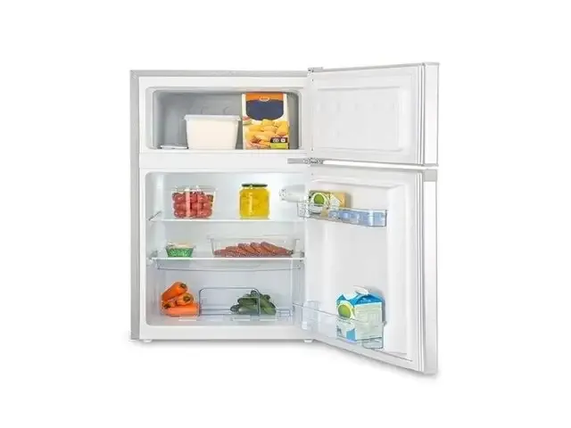 1 richome bcd-95 combi koelkast - efficiënt koelen en vriezen, zilver, 84l merkloos - afbeelding 2 van  8