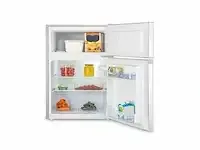 1 richome bcd-95 combi koelkast - efficiënt koelen en vriezen, zilver, 84l merkloos - afbeelding 2 van  8