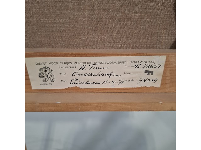 1 schilderij, arie trum, onderbroken - afbeelding 8 van  8