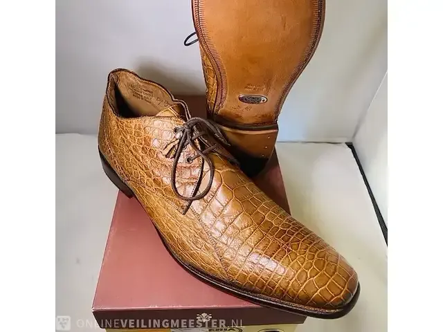 1 schoenen - krokodillen leer calzoleria toscana - nieuw - afbeelding 2 van  8