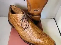 1 schoenen - krokodillen leer calzoleria toscana - nieuw - afbeelding 2 van  8