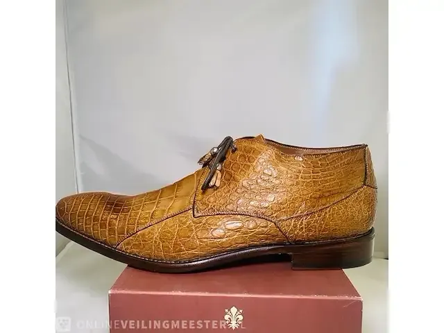 1 schoenen - krokodillen leer calzoleria toscana - nieuw - afbeelding 5 van  8