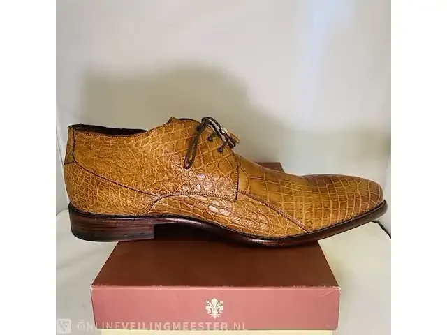 1 schoenen - krokodillen leer calzoleria toscana - nieuw - afbeelding 6 van  8