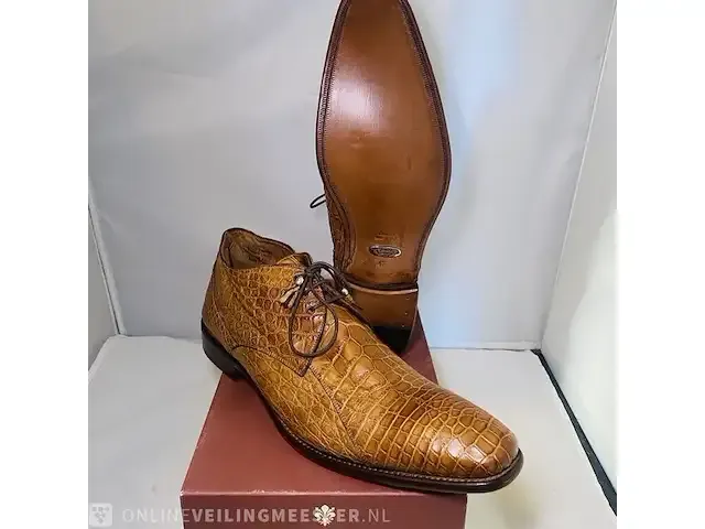 1 schoenen - krokodillen leer calzoleria toscana - nieuw - afbeelding 7 van  8