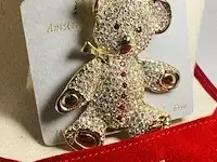 1 sieraad - vincent ferrini 14kt goud xl teddy edelstenen - afbeelding 2 van  4