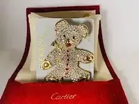 1 sieraad - vincent ferrini 14kt goud xl teddy edelstenen - afbeelding 4 van  4