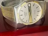 1 stowa goud zilveren horloge, pallas flatline serie - afbeelding 1 van  9