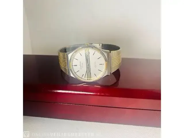 1 stowa goud zilveren horloge, pallas flatline serie - afbeelding 3 van  9