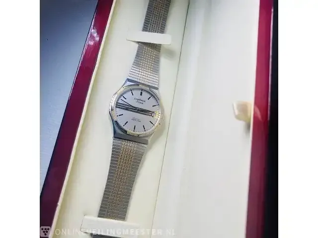 1 stowa goud zilveren horloge, pallas flatline serie - afbeelding 9 van  9