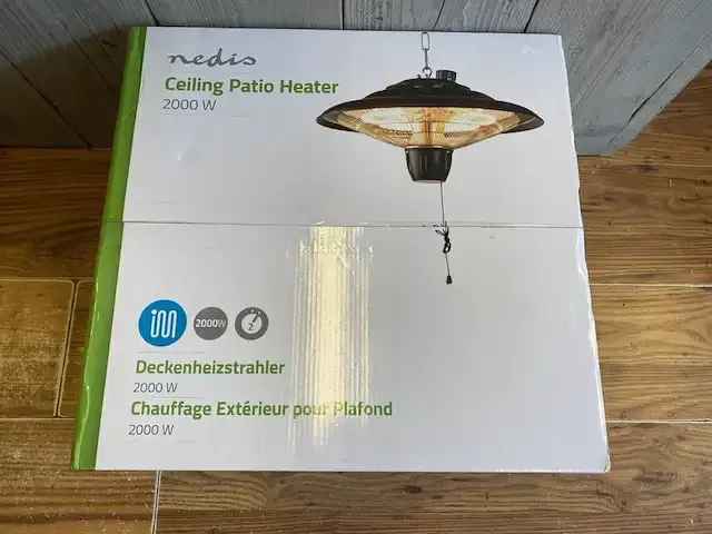 1 stuk patioheater merk: nedis - afbeelding 1 van  2